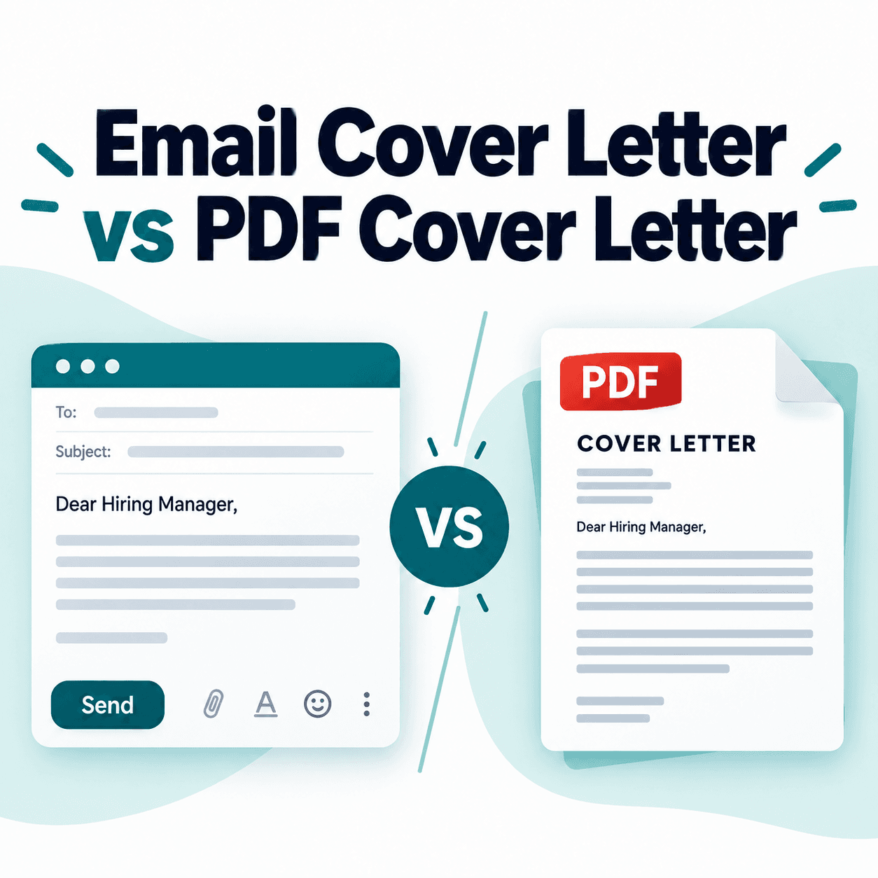 Email Cover Letter vs PDF Cover Letter