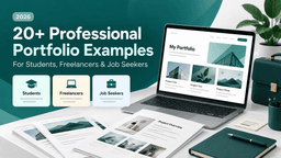 20+ Professional Portfolio Examples for Students, Freelancers & Job Seekers